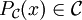 P_{\mathcal C}(x)\in\mathcal C