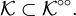 \mathcal K \subset \mathcal K^{\circ\circ}.