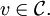 v\in\mathcal C.