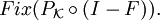 Fix(P_{\mathcal K}\circ(I-F)).