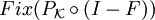 Fix(P_{\mathcal K}\circ(I-F))