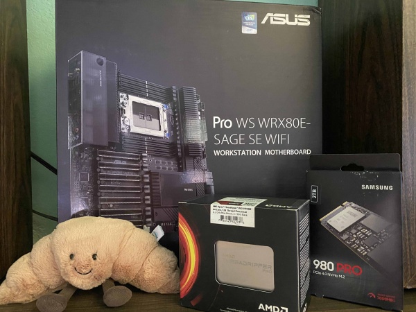 ASUS Pro WS WRX80E-SAGE SE WIFI and AMD 3995WX Threadripper Pro CPU